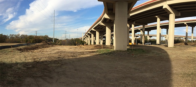 Photo of the construction site as of Novermber, 2014