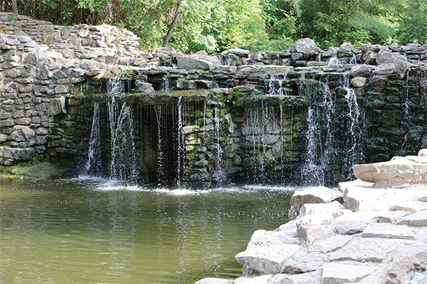 Image of the waterfall at Prairie Creek Park