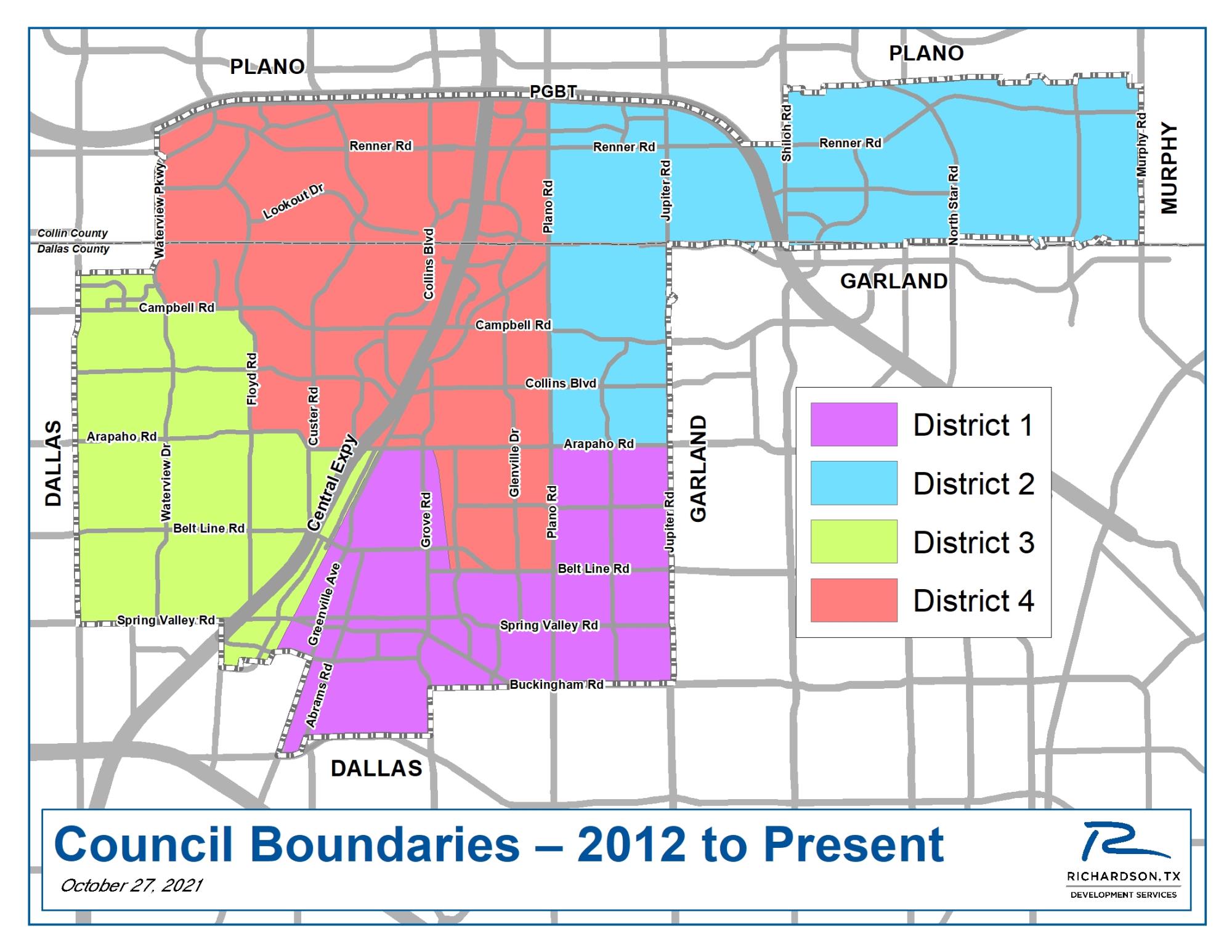 Council Boundaries - 2012