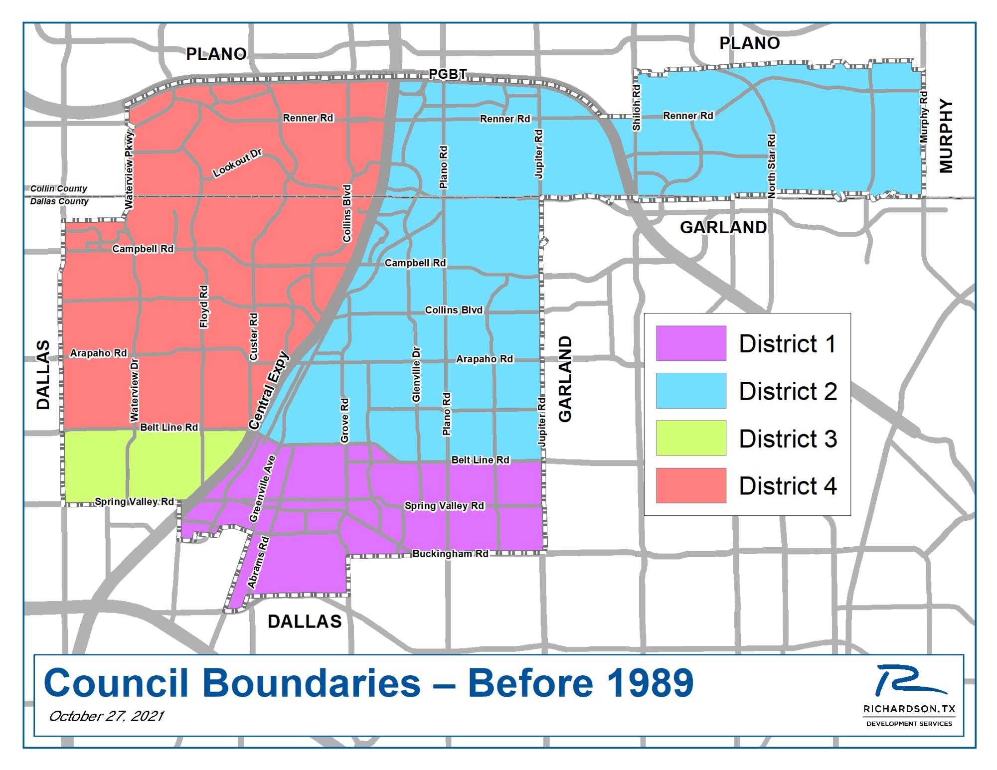 Council Boundaries - pre-1989