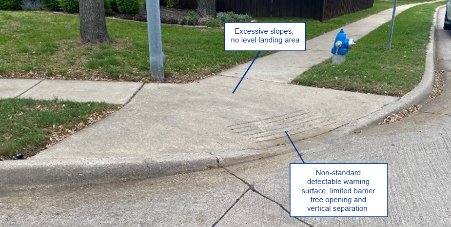 Non Compliant Curb