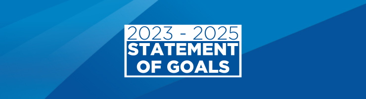 2023-2025 Statement of Goals Banner