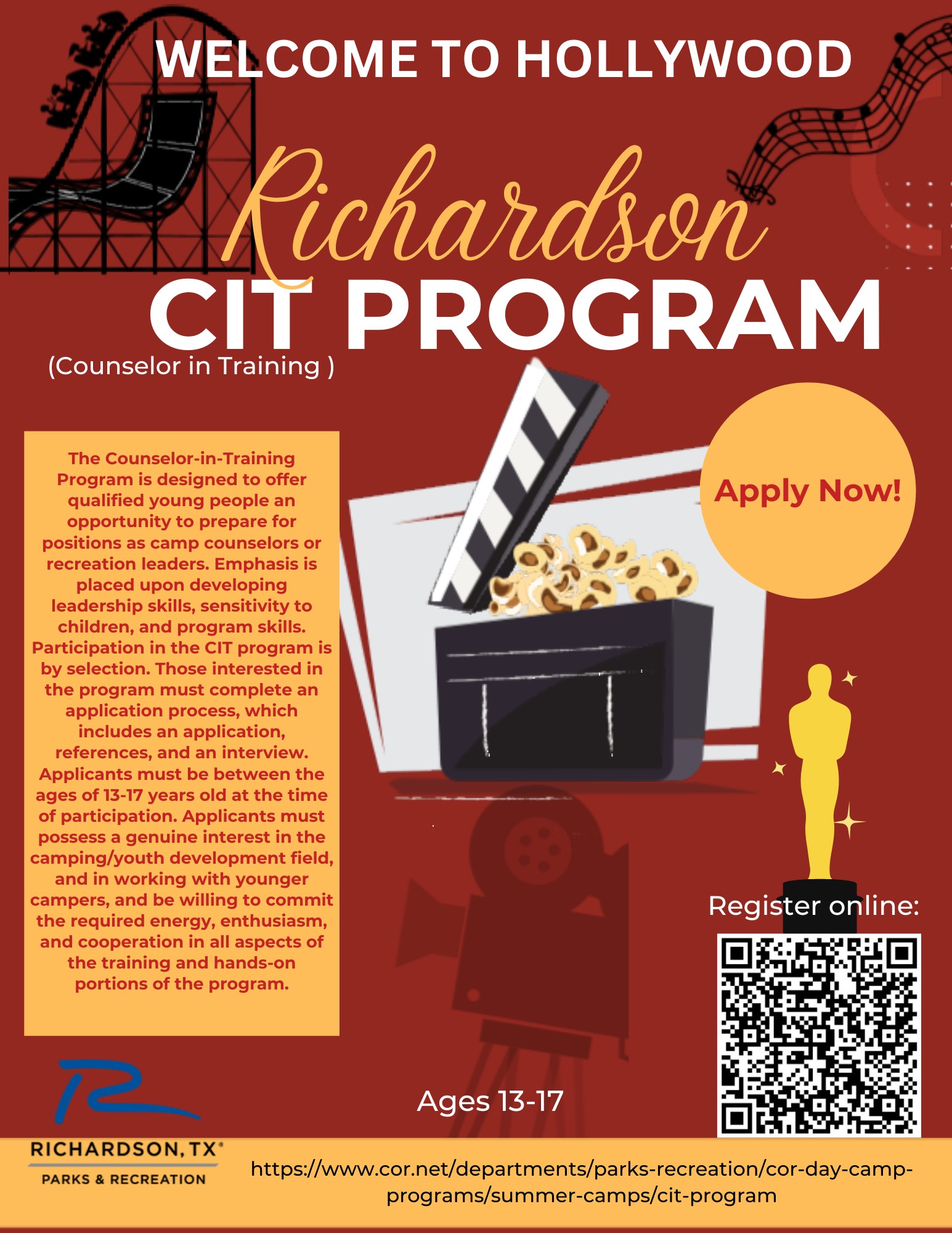 Welcome to Hollywood  CIT PROGRAM Flier