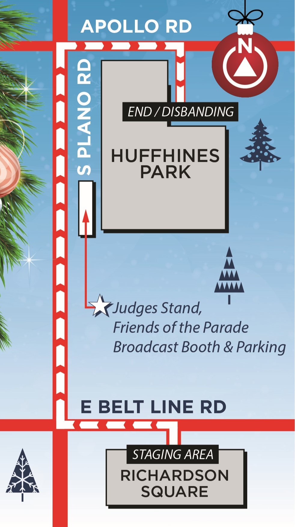 Public VIP & Judges Area Map_Christmas Parade 2024