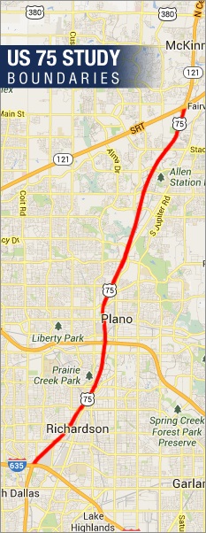 US 75 Study Boundaries