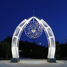 Photo of public art at Heights Recreation Center